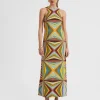 Racer DressRainbow Plac&eacute;e in Envers Satin