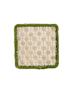 Raffia Coaster Set Of 4Mixed in Iraca
