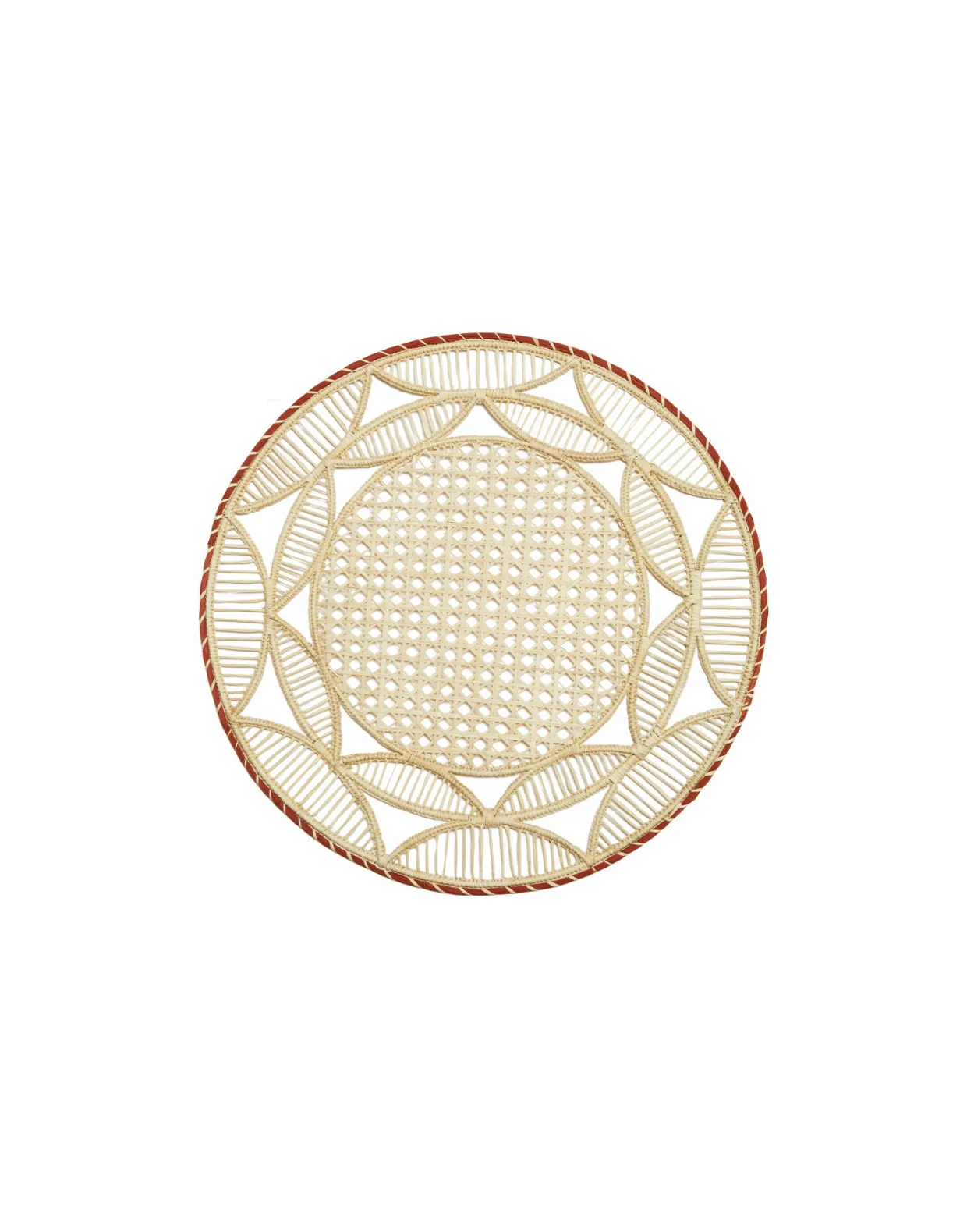 Raffia Placemats Set Of 2Sol Brick in Raffia