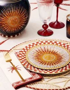 Raffia Placemats Set Of 2Sol Brick in Raffia