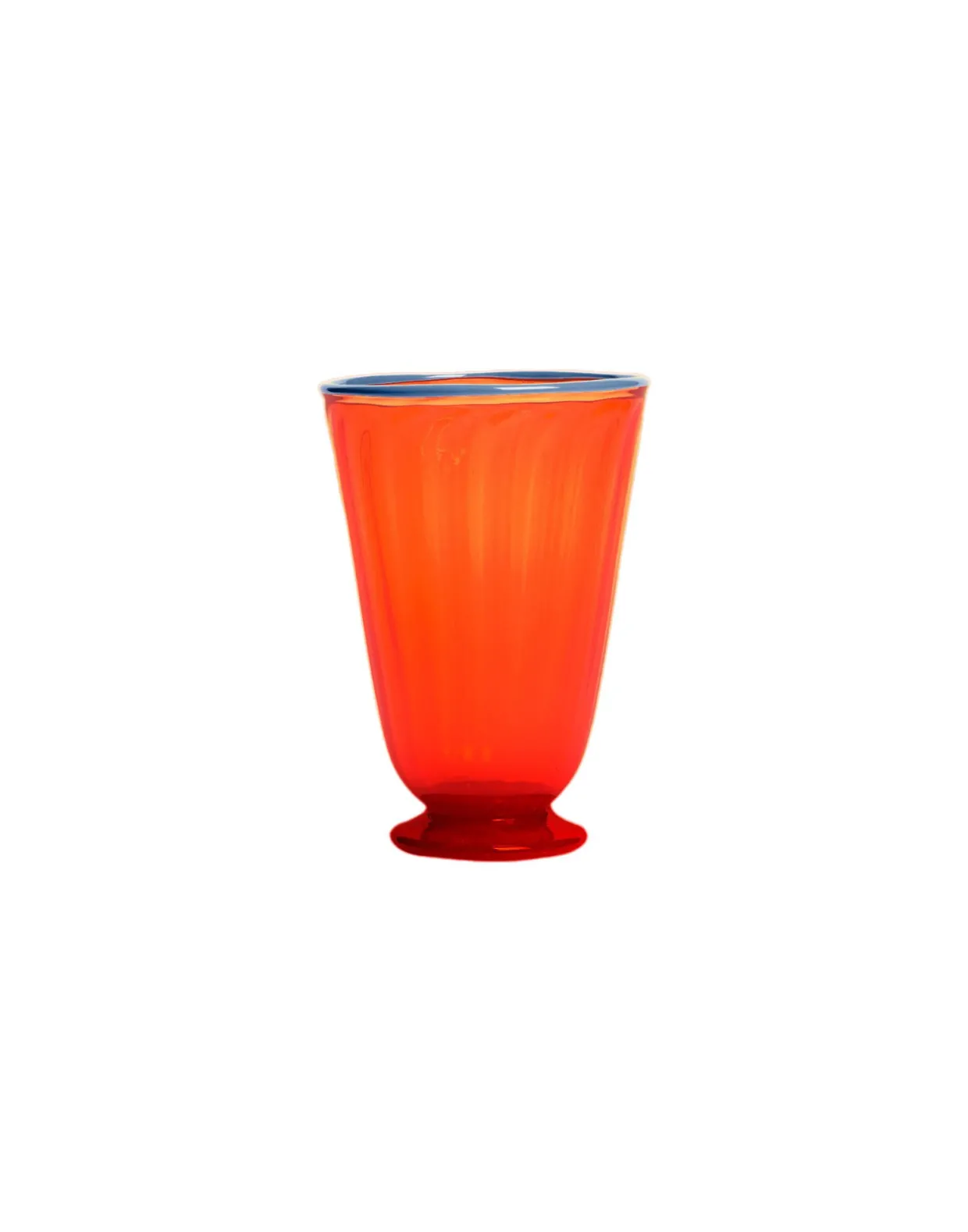 Rainbow Glasses Set Of 2Orange in Murano Glass