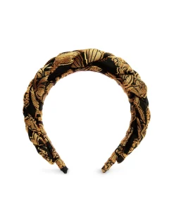 Rapunzel HeadbandCherubs Black in Fil Coup&eacute;