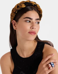 Rapunzel HeadbandCherubs Black in Fil Coup&eacute;