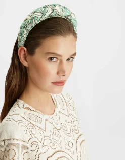 Rapunzel HeadbandFans Mint in Twill