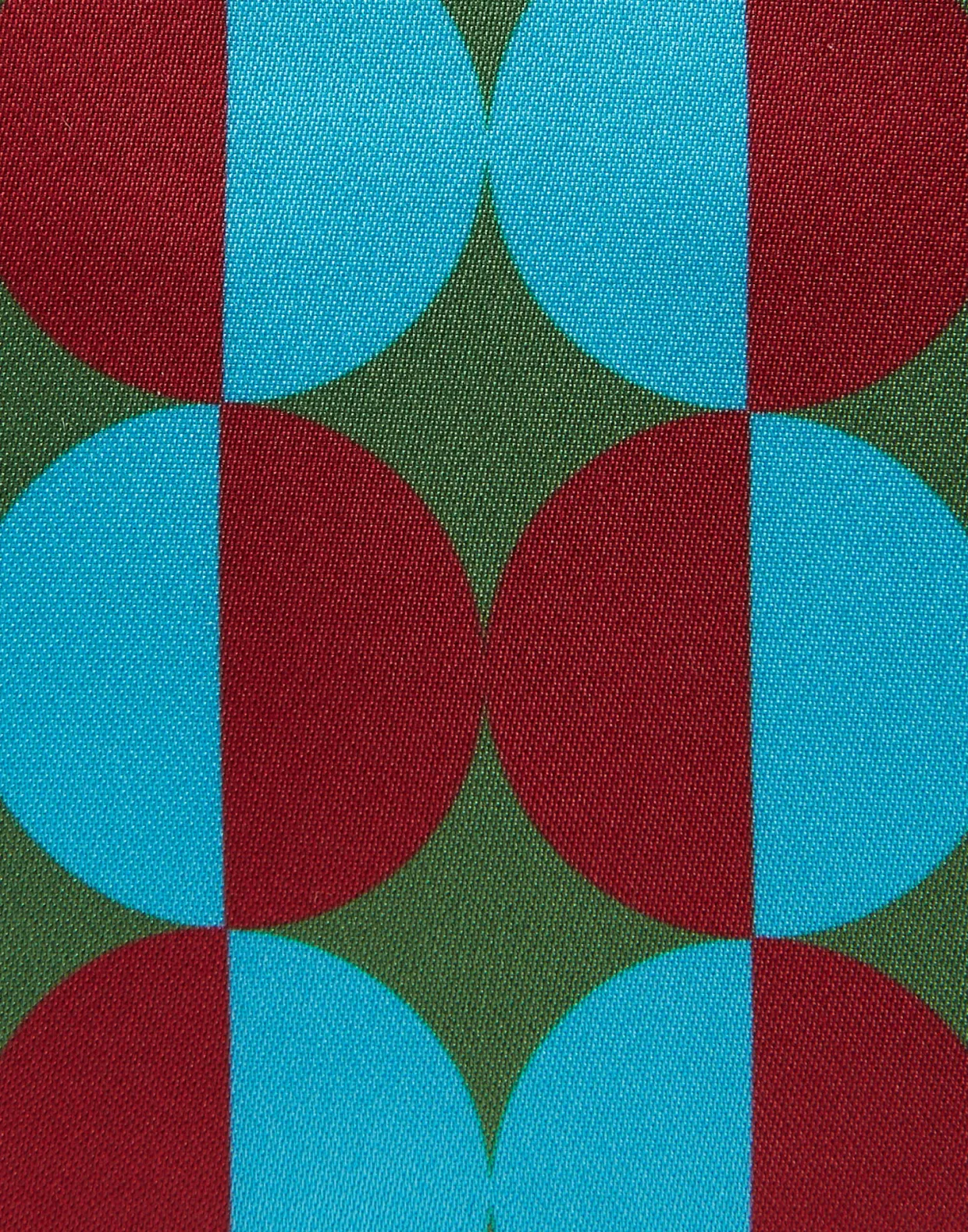 Round PochetteMezzaluna Green in Duchesse