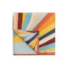 Round TableclothRainbow Rays Orange in Linen
