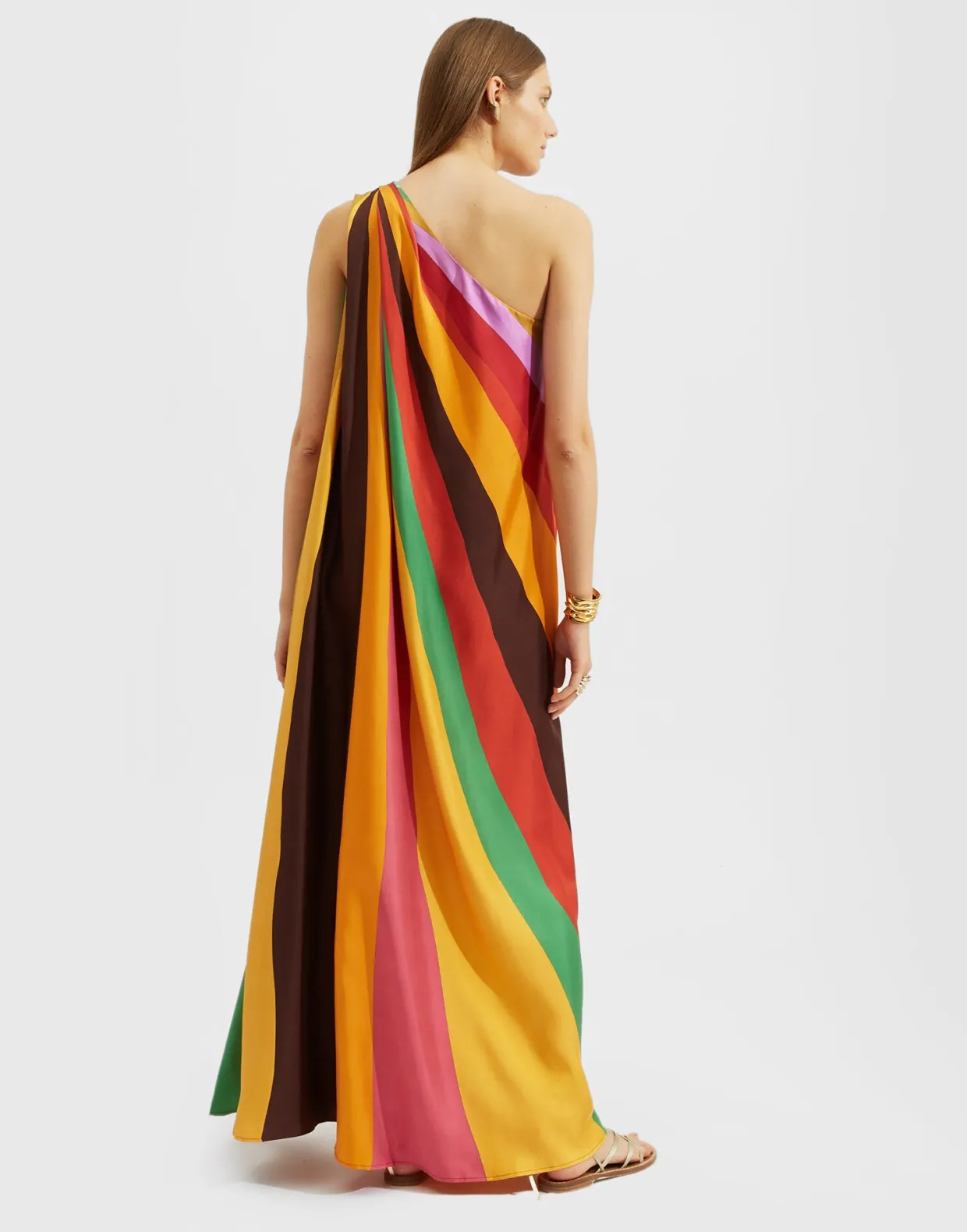 Roy DressRainbow in Twill Silk