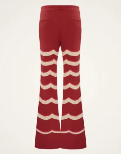 Saturday Night PantsFans Placée Red in Envers Satin