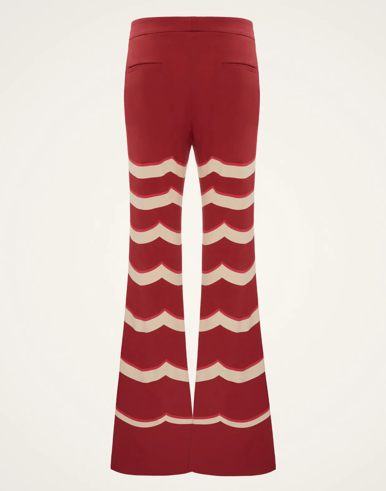Saturday Night PantsFans Placée Red in Envers Satin