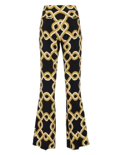Saturday Night PantsTackle Black in Sablé Satin