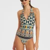 Sexy SwimsuitCasareale Small Plac&egrave;e Cream in Lycra