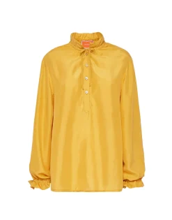 Shirt And SassySolid Gold in Washed Silk