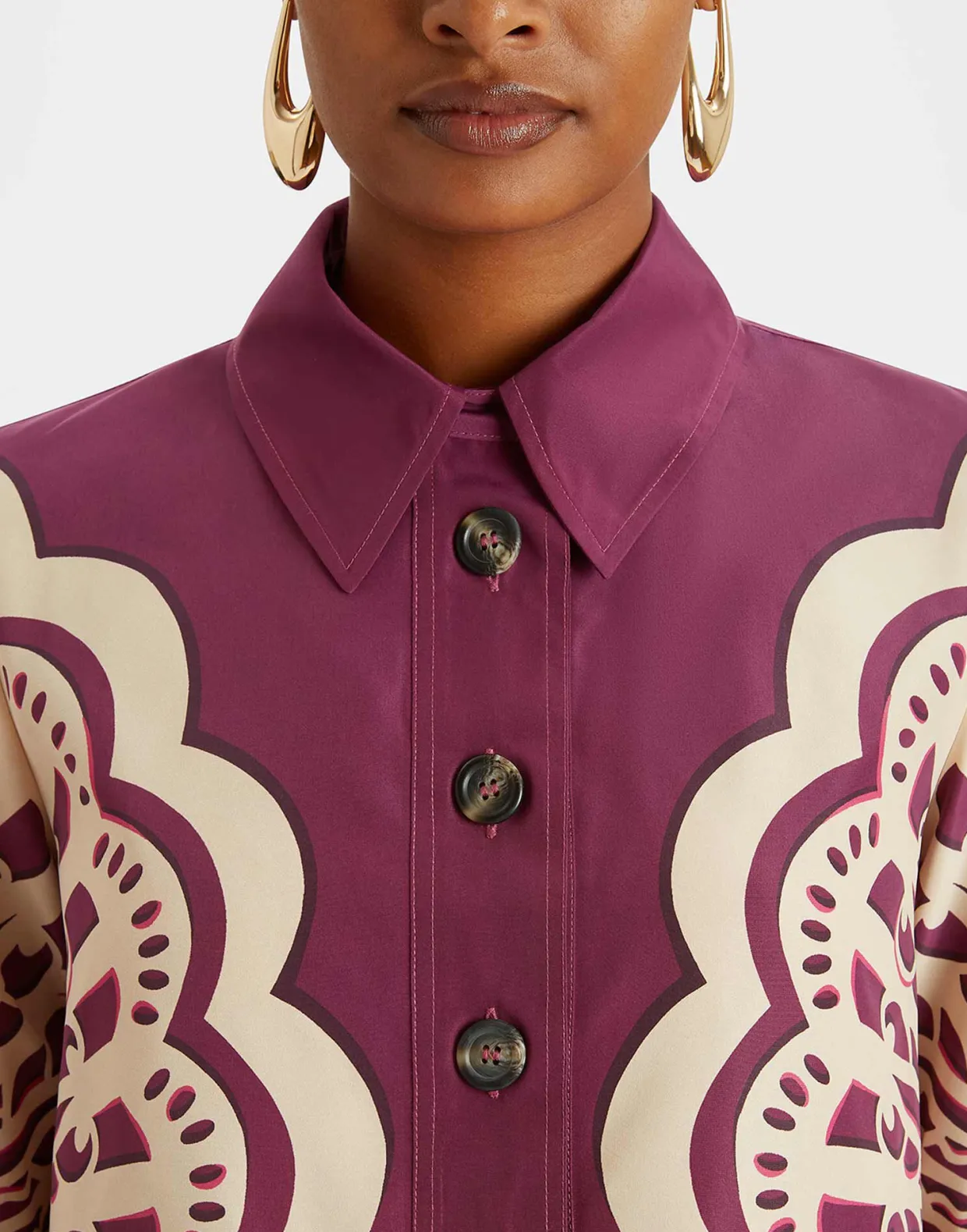 Short Artemis DressFans Placée Purple in Faille