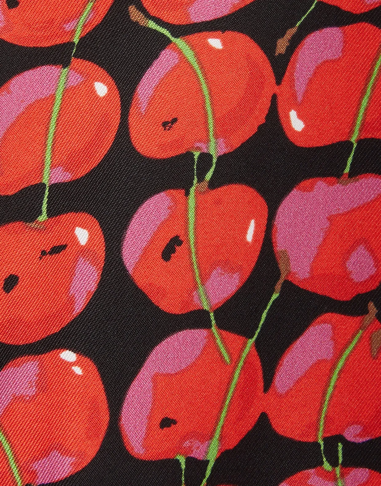 Silk PajamaBlack Cherries in Twill Silk