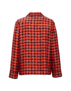Silk PajamaBlack Cherries in Twill Silk