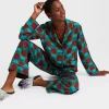 Silk PajamaSfere Grandi Verde in Twill Silk