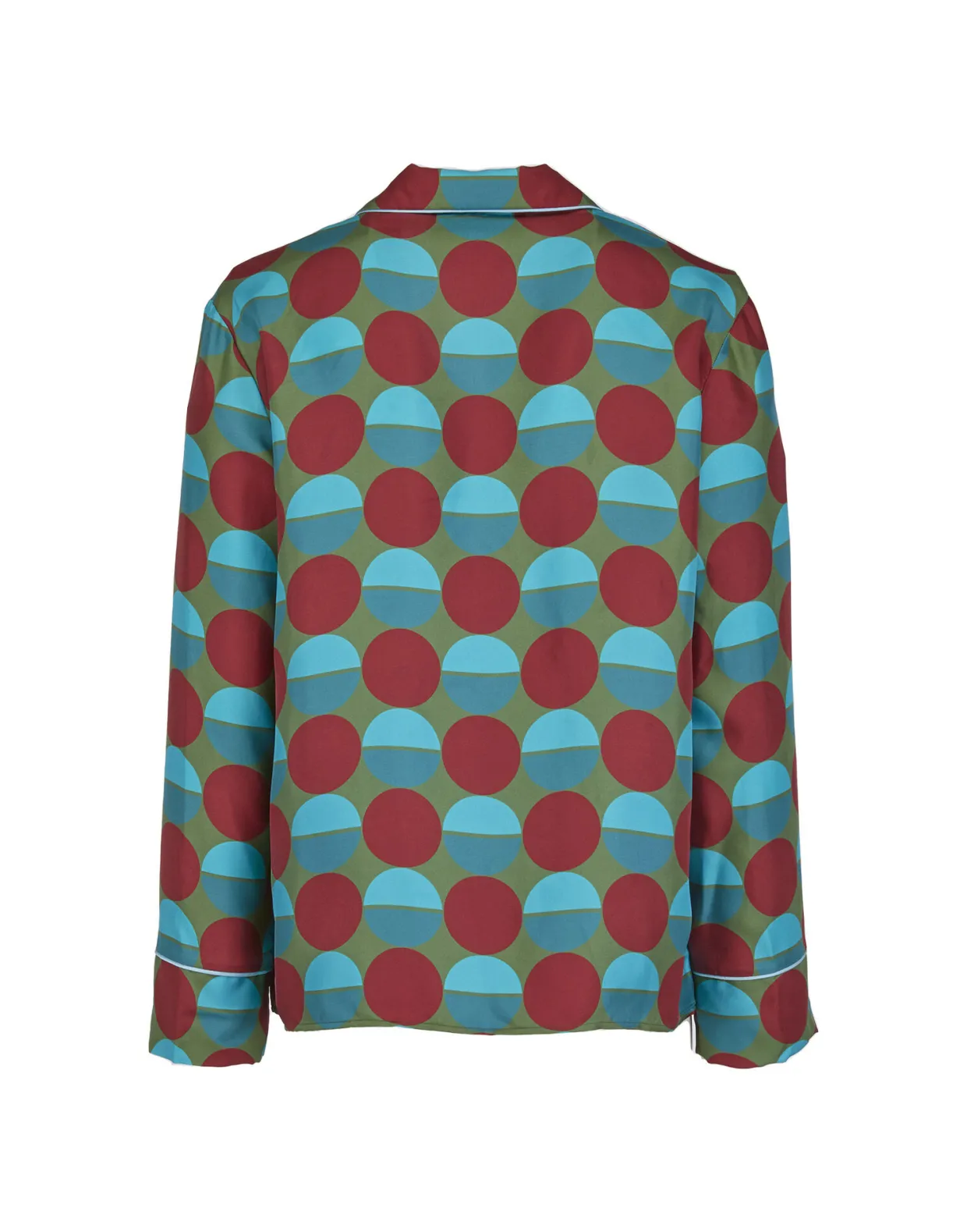 Silk PajamaSfere Grandi Verde in Twill Silk