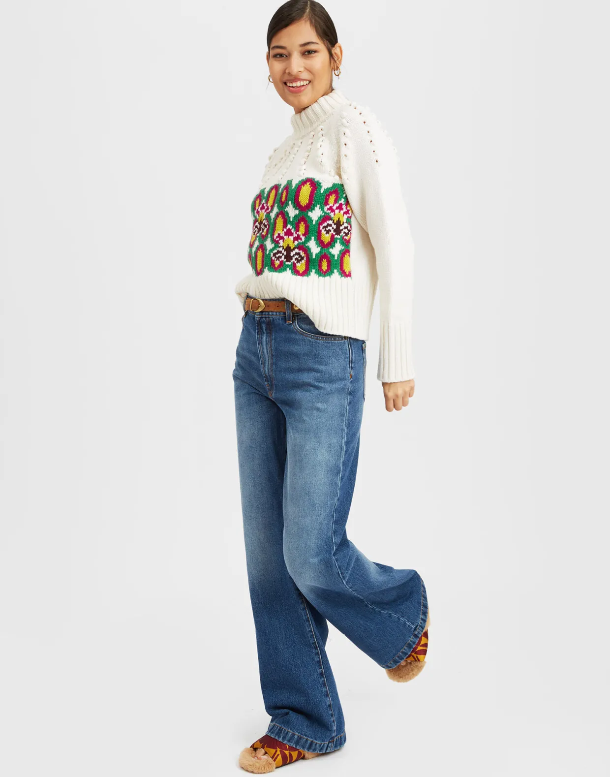 Ski Lift SweaterArcturus Placée White in Jacquard