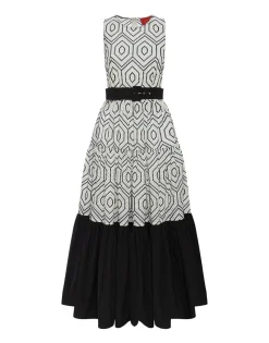 Sleeveless Big DressSolid Ivory in Cotton Sangallo