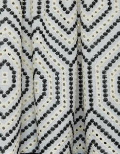 Sleeveless Big DressSolid Ivory in Cotton Sangallo