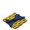 Small Napkins Set Of 4Como Fish Yellow Small in Linen