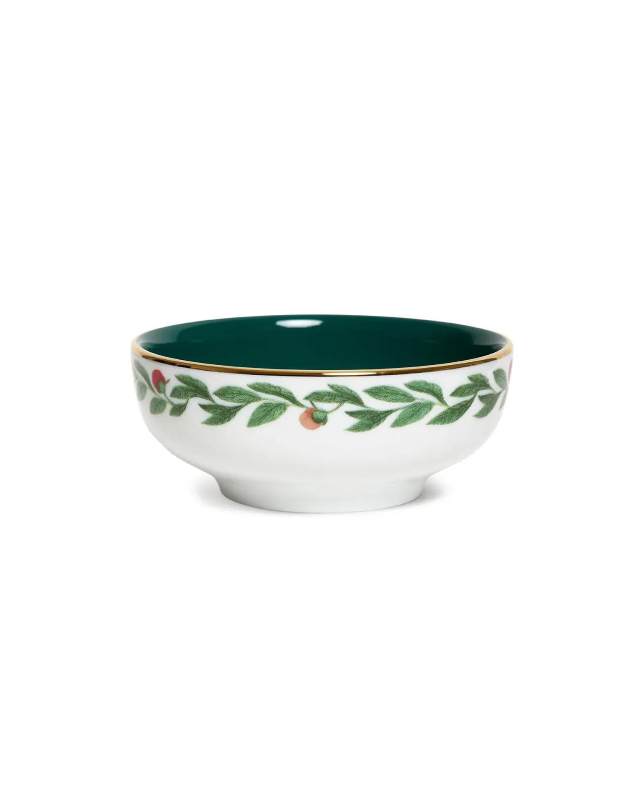 Snack Bowl Set Of 2Libellula Green in Porcelain