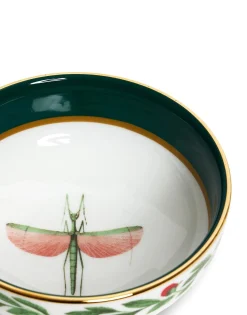 Snack Bowl Set Of 2Libellula Green in Porcelain