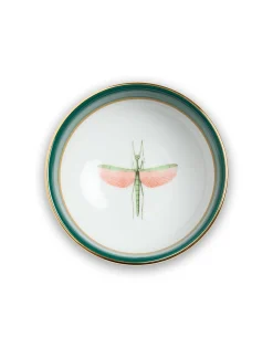 Snack Bowl Set Of 2Libellula Green in Porcelain