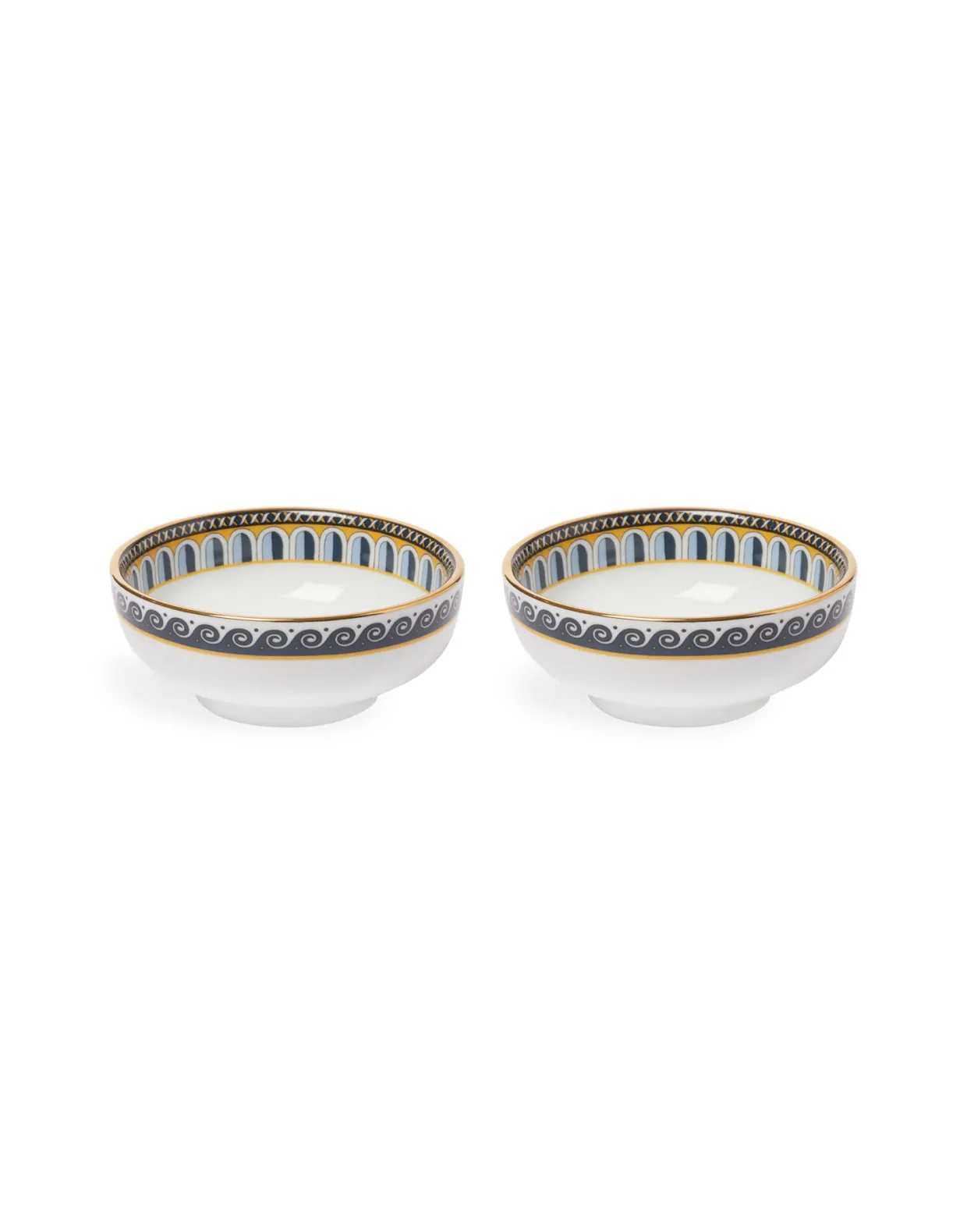 Snack Bowl Set Of 2Napoli in Porcelain
