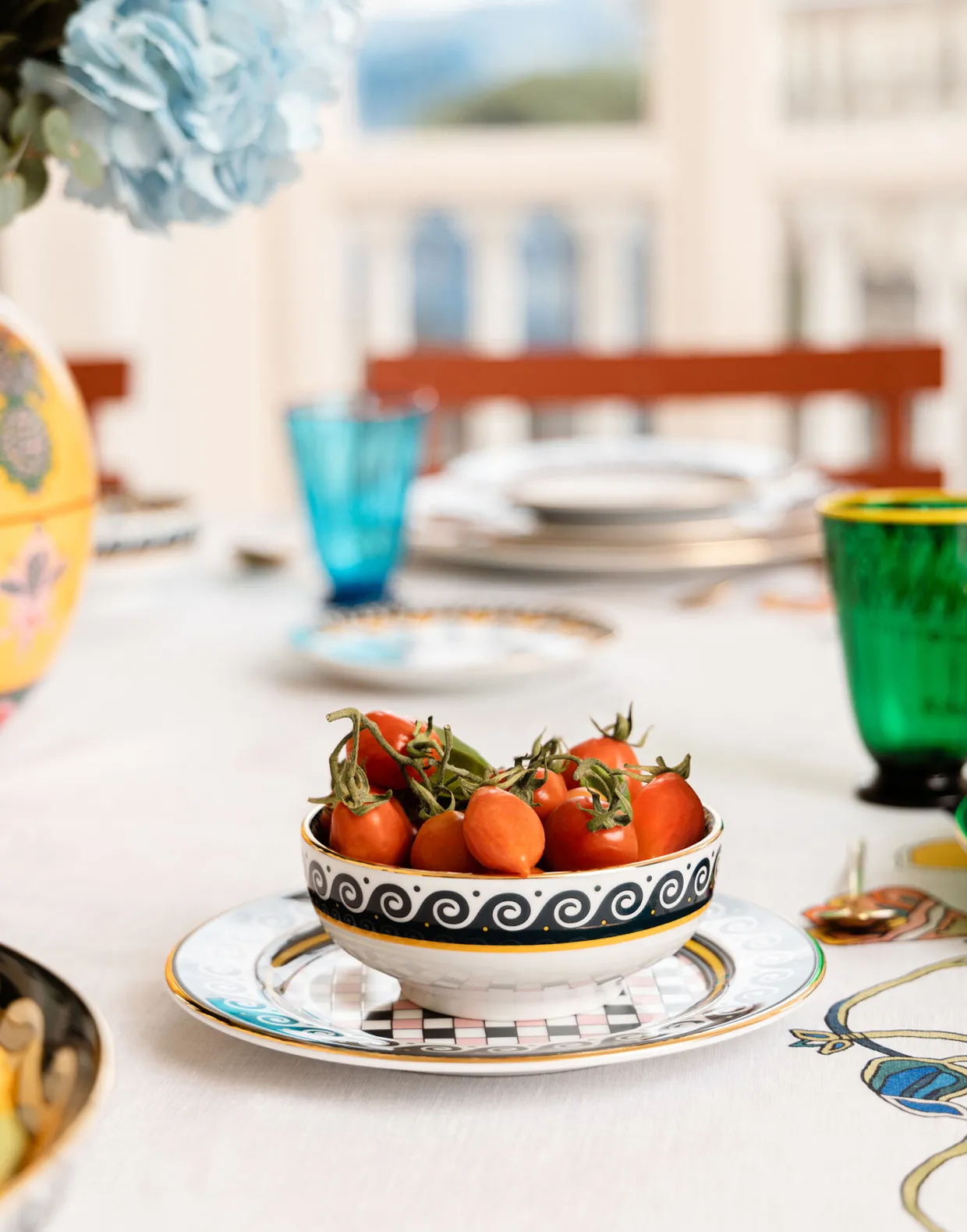 Snack Bowl Set Of 2Napoli in Porcelain