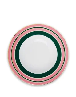 Soup & Dinner Plate Set of 4Rainbow Mix in Porcelain