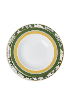 Soup And Dinner Plates SetRoman Holiday Avorio in Porcelain