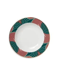 Soup Plates Set Of 2Slinky Green in Porcelain