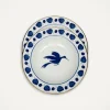Soup Plates Set Of 2Wildbird Blue in Porcelain