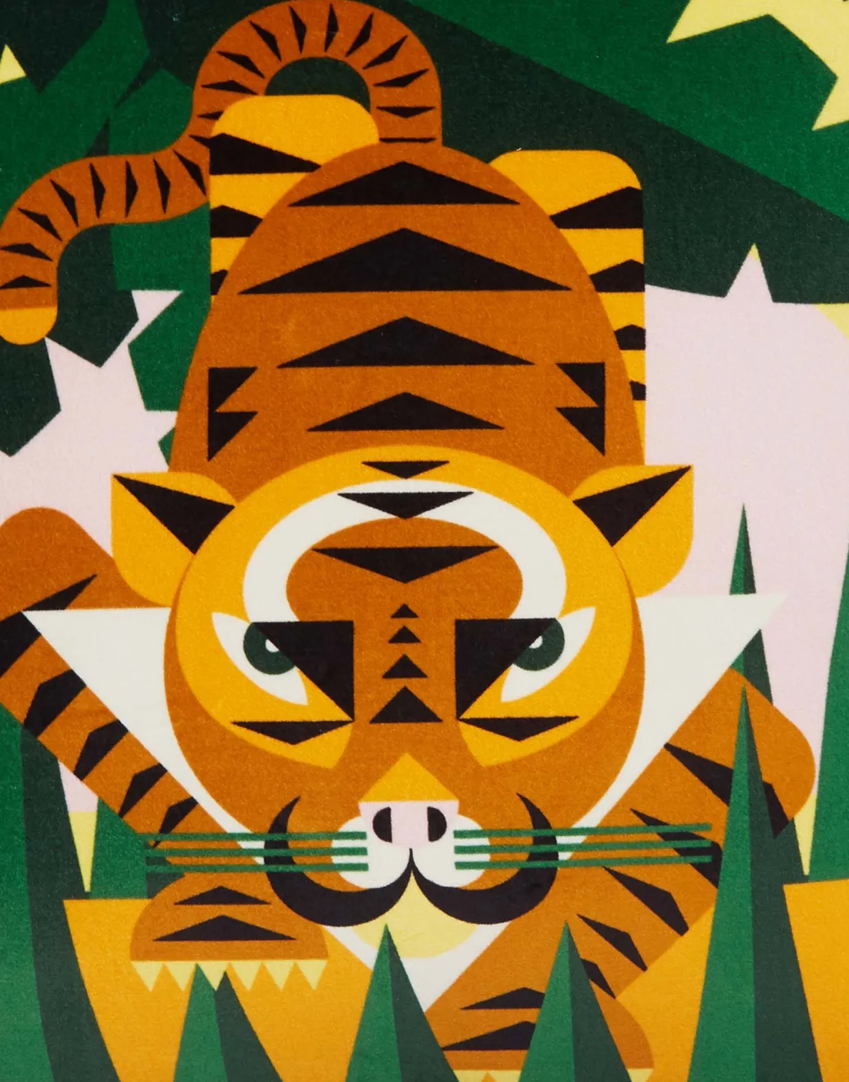 Spirit Animal CushionTiger in Cotton Velvet
