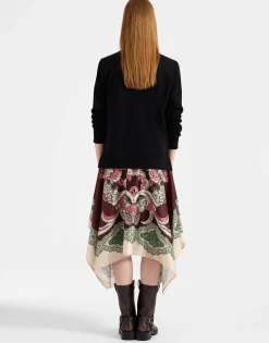 Sporty Foulard DressPortal Plac&eacute;e Brown in Heavy Jersey