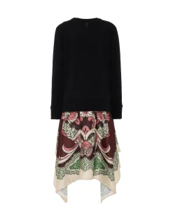 Sporty Foulard DressPortal Plac&eacute;e Brown in Heavy Jersey