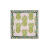 Square ScarfBig Pineapple Pink in Cotton/Silk