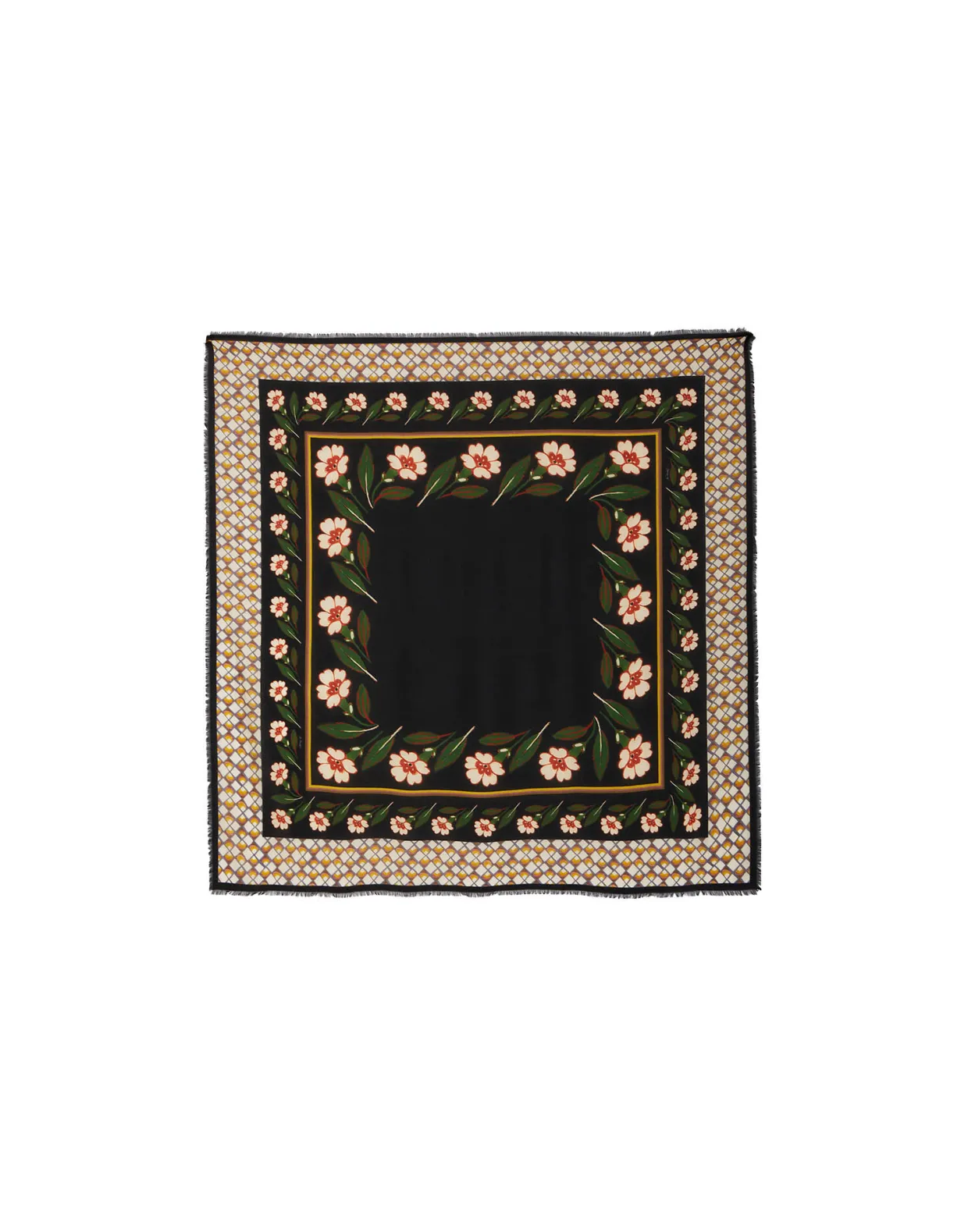 Square ScarfMayfair Black in Modal Silk