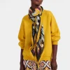 Square ScarfPalazzo Yellow in Modal Silk
