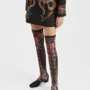 Stretch BootsEve Black in Elastic Lycra