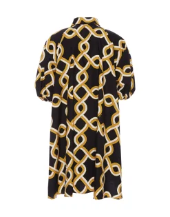 Sunburst DressTackle Black in Summer Poplin
