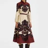 Sundowner DressCorsini Plac&eacute;e Cream in Cotton Poplin
