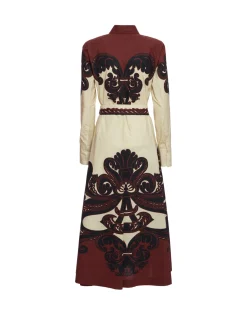 Sundowner DressCorsini Plac&eacute;e Cream in Cotton Poplin