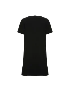 Super Mini Swing DressSolid Black in Techno Cady