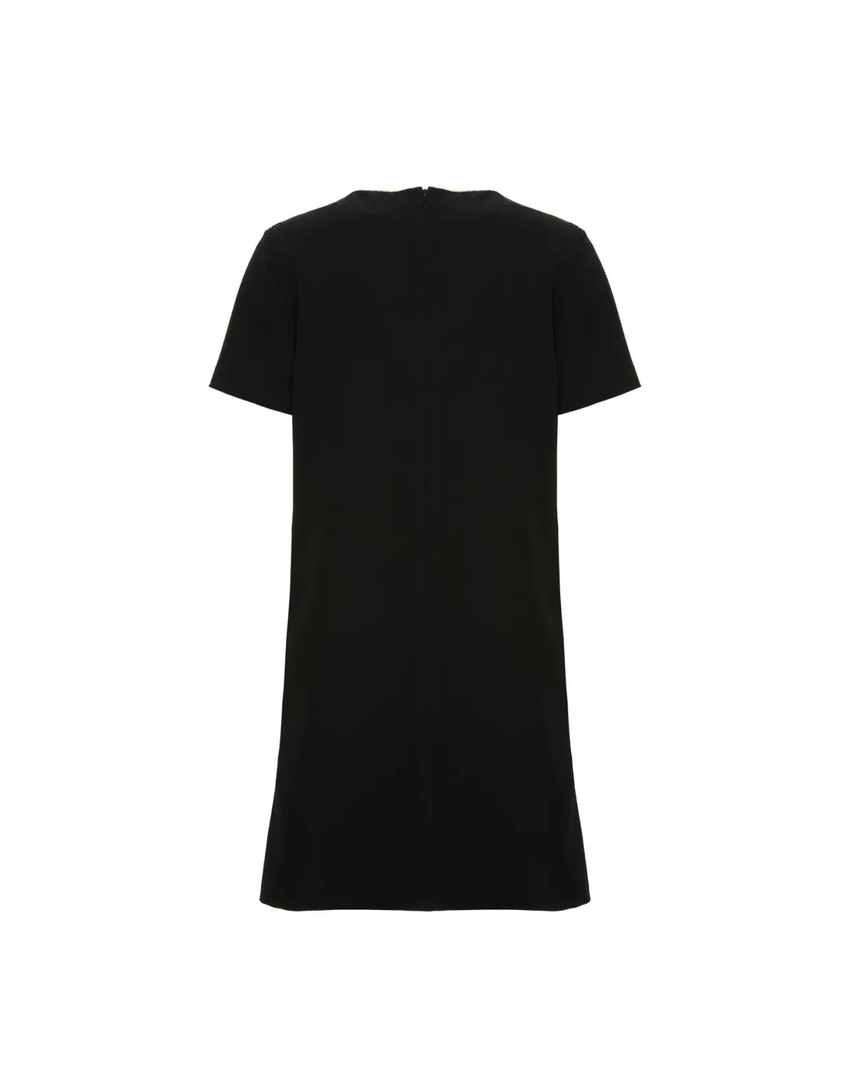 Super Mini Swing DressSolid Black in Techno Cady