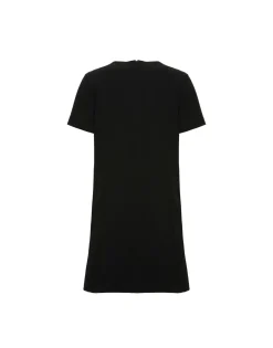 Super Mini Swing DressSolid Black in Techno Cady