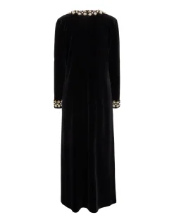 Super Swing DressSolid Black in Light Velvet