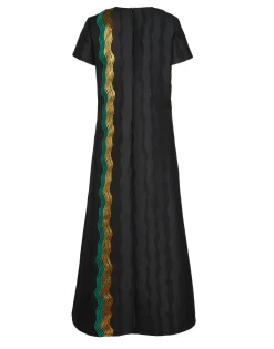 Super Swing DressThe Nile Black in Jacquard