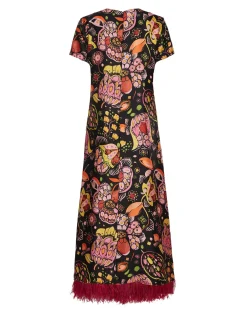 Swing Dress (With Feathers)Eden in Twill Silk